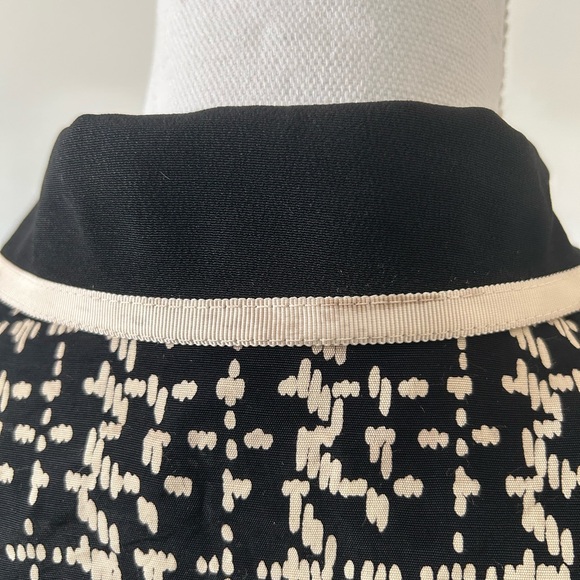 Vintage 80s Cynthia Howie Black White Midi Power Shoulder Dress Size:6 - Picture 11 of 13